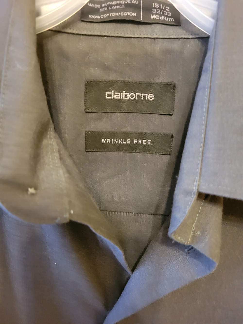 Claiborne Men's Dress Shirt in Charcoal Gray - Picture 3 of 6
